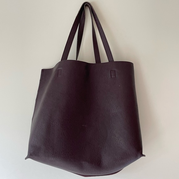 Street level burgundy tote - Picture 6 of 7
